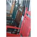 Coastal Peach, Orange Wood Rocking Chair V406644