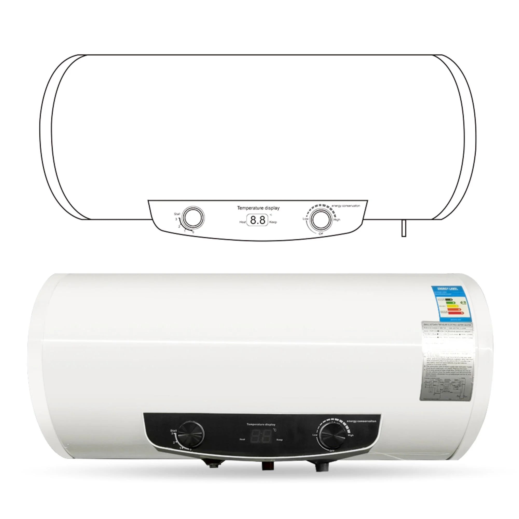 50L Electric Hot Water Heater Faucet Z4325