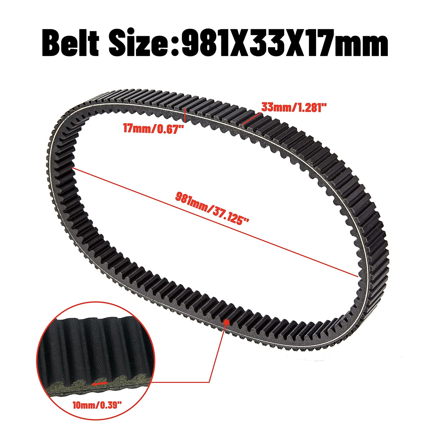 Drive CVT Belt 30C3750 L52079