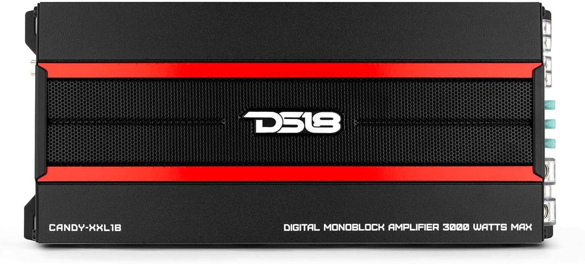 Black Class D Monoblock Amplifier with Remote Subwoofer Level Controller R800268