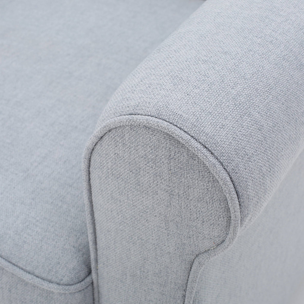 Dark Blue Padded Fabric Club Chair W63753