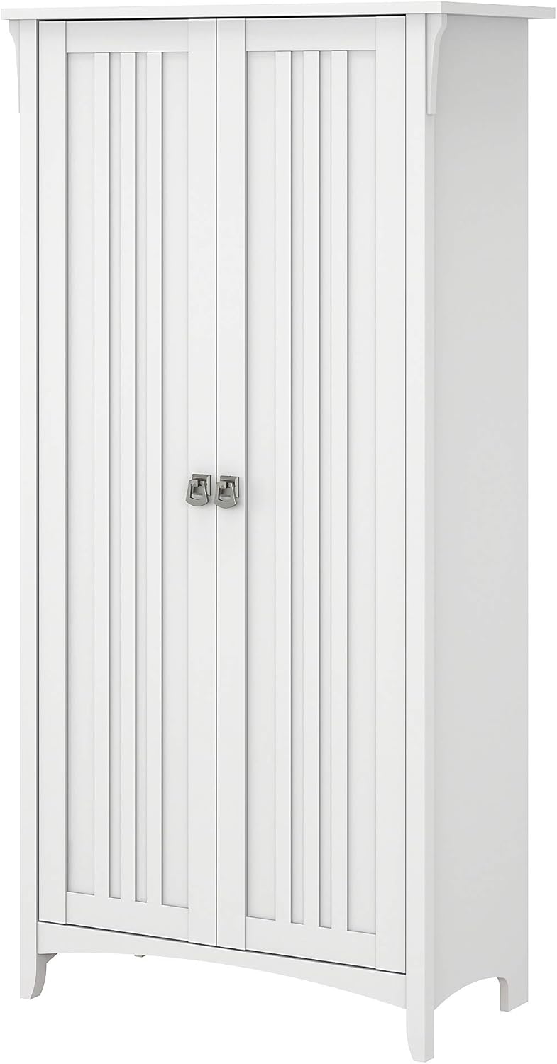 Cape Cod Gray Kitchen Pantry Cabinet with Doors R749