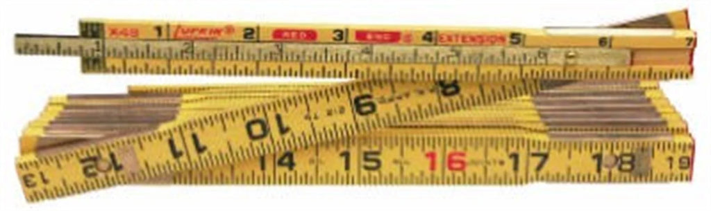 8-Foot by 5/8-Inch Wood Rule with Slide Rule Extension U993