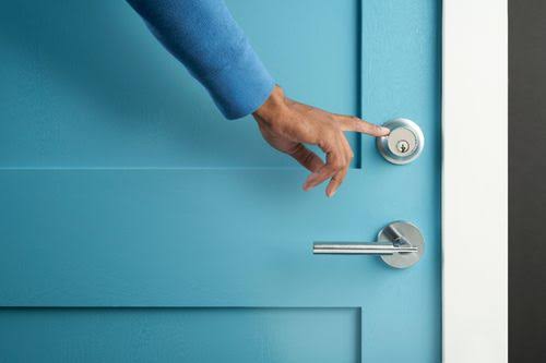Satin Chrome Bluetooth Smart Lock V231