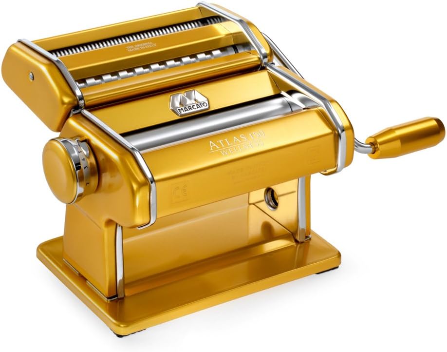 Black Pasta Machine with Pasta Cutter and Hand Crank B349205