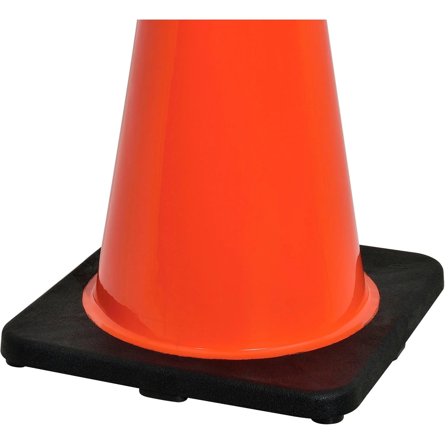28" Non-Reflective Traffic Cone with Black Base C65294