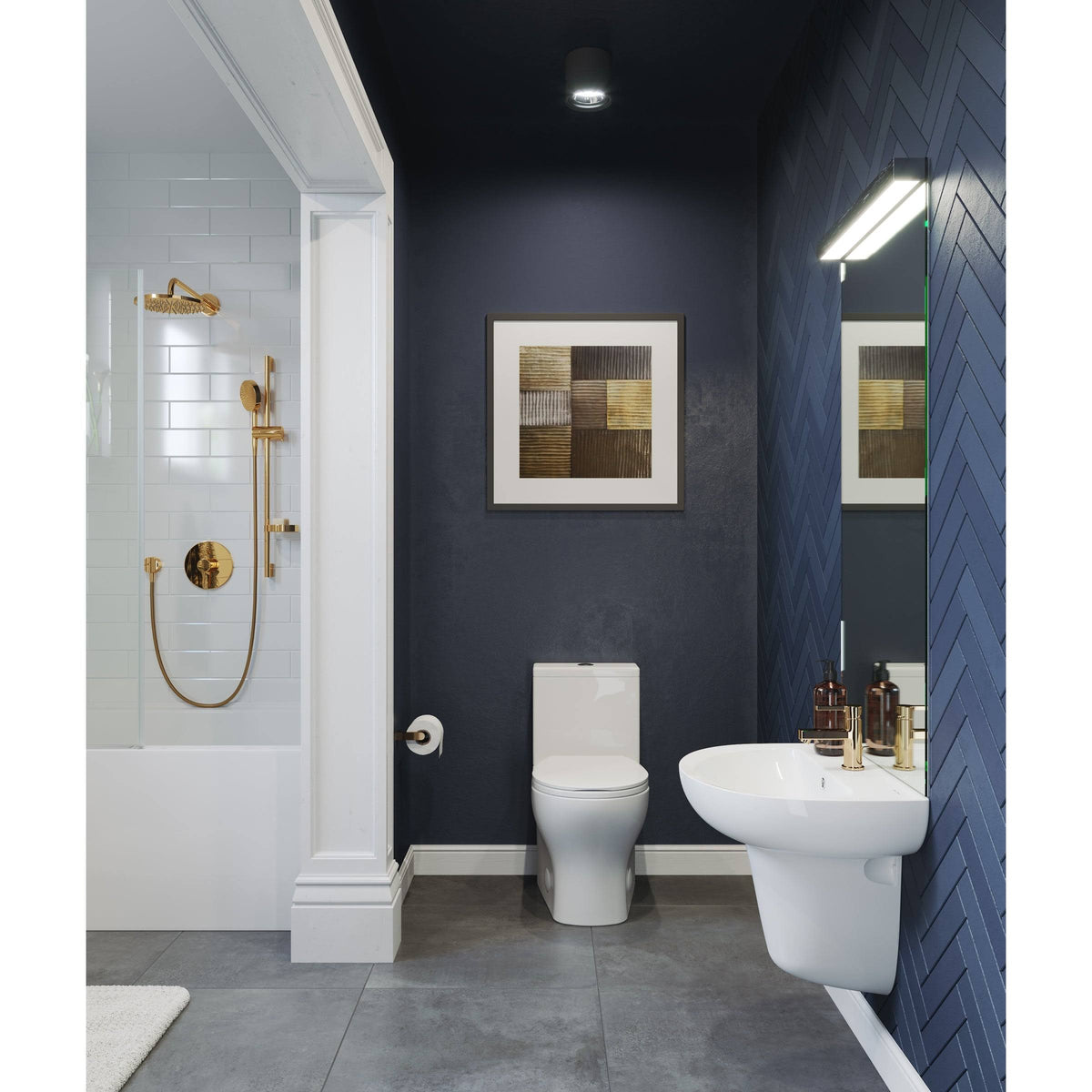 Glossy White Wall Mount Sink N5172