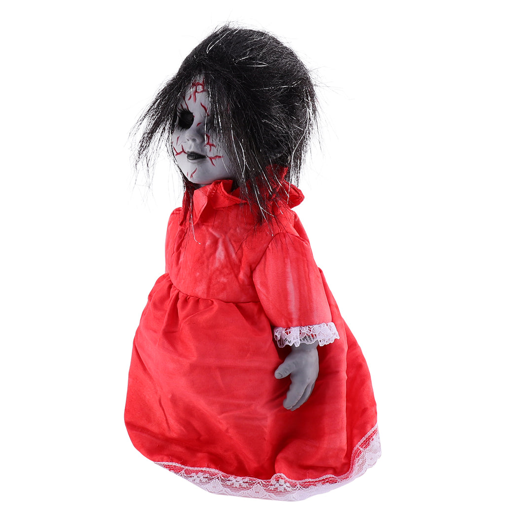 Halloween Voice-activated Induction Glowing Walking Doll P6797