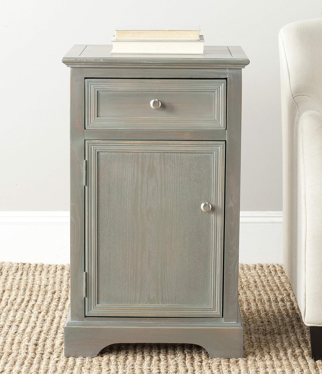 French Grey End Table J528569