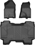 Black TPE Car Floor Mats Custom Full Set for Dodge Ram 1500 Crew Cab R3973
