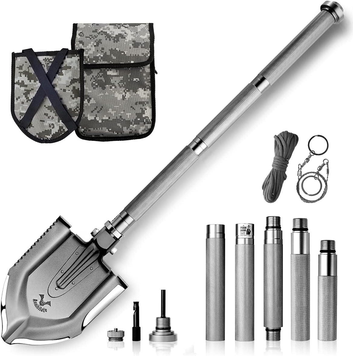 24 in 1 Multifunctional Folding Camping Shovel Multi Tool Z4920