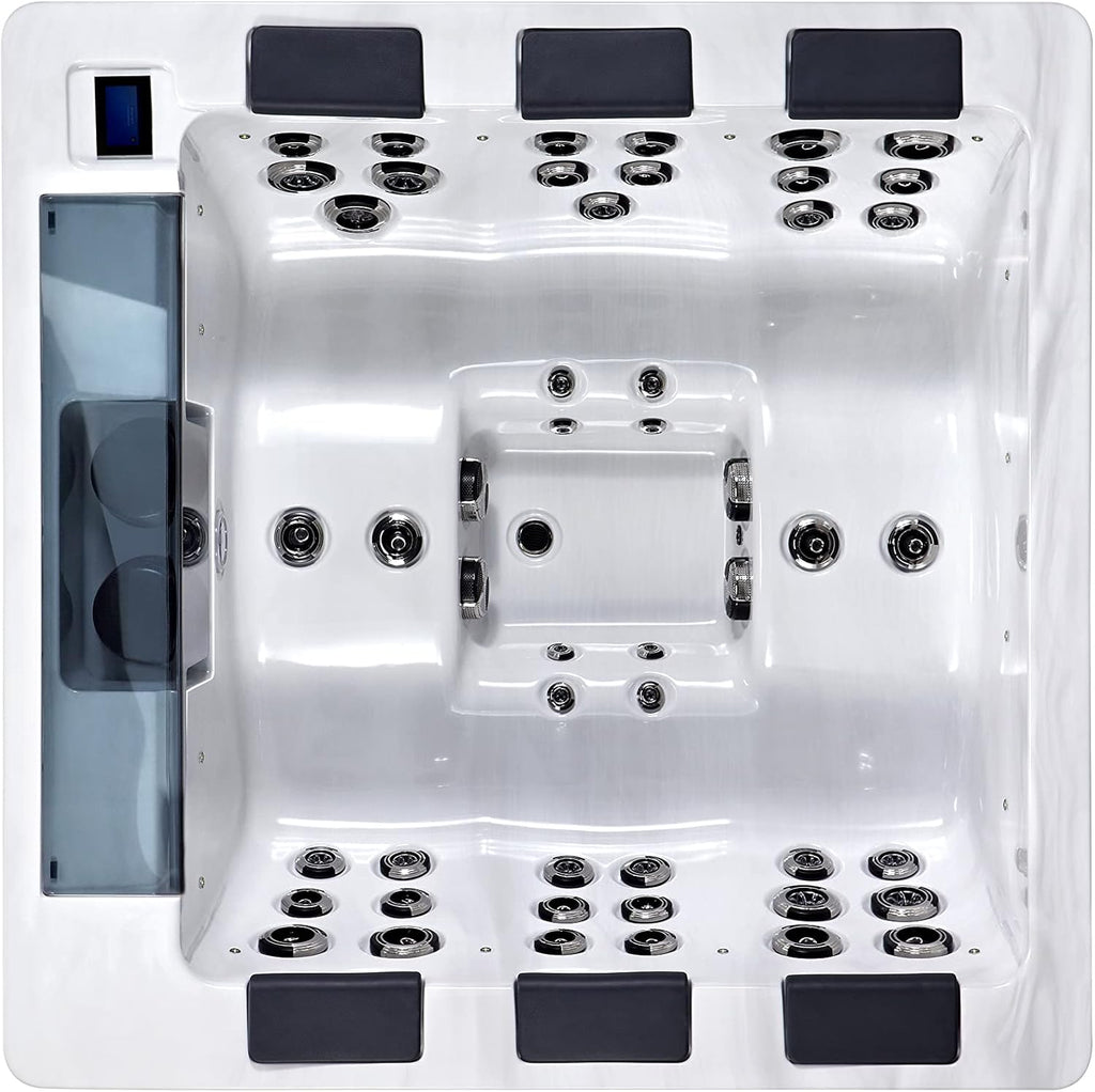 6 Person Portable Outdoor Spa with 44 Jets K998525
