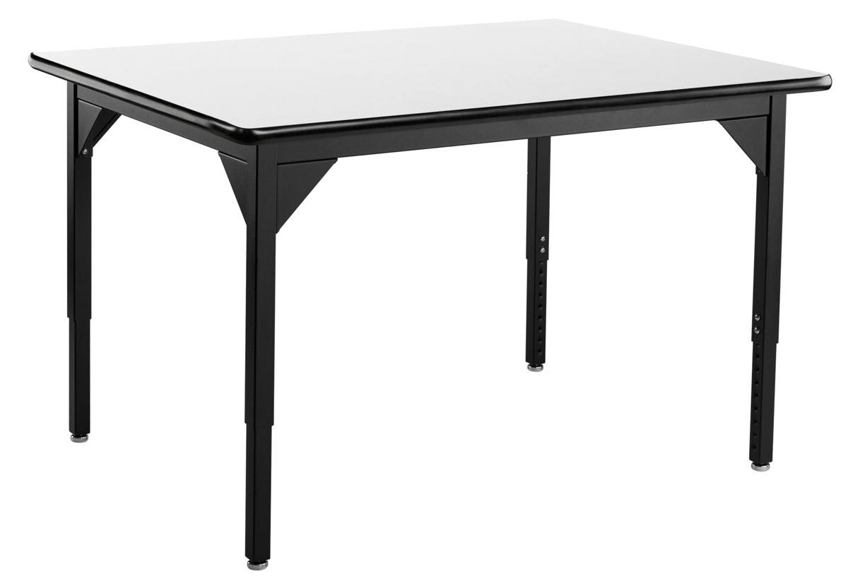 Adjustable Height Utility Table with High Pressure Laminate Whiteboard Z579279