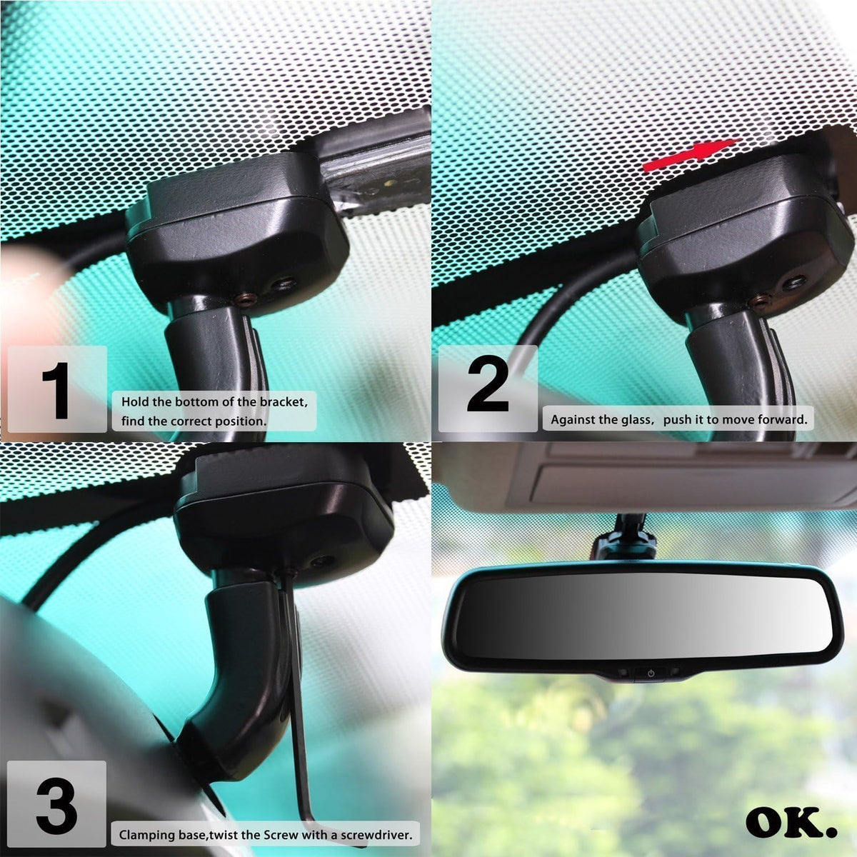 Wireless Backup Camera with Rear View Mirror Monitor J717848