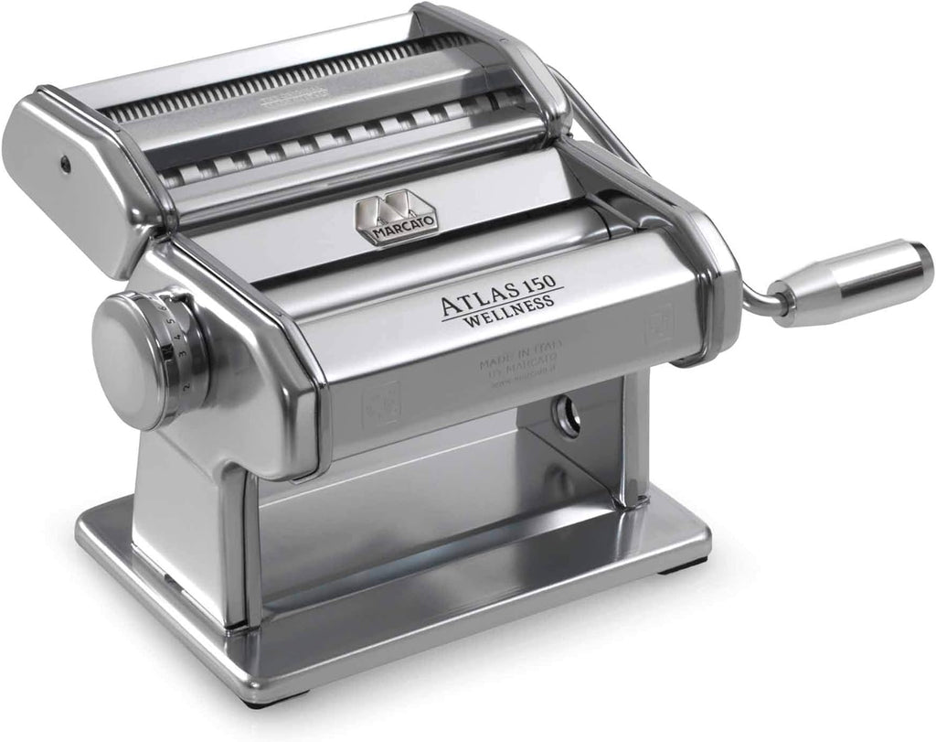 Black Pasta Machine with Pasta Cutter and Hand Crank B349205