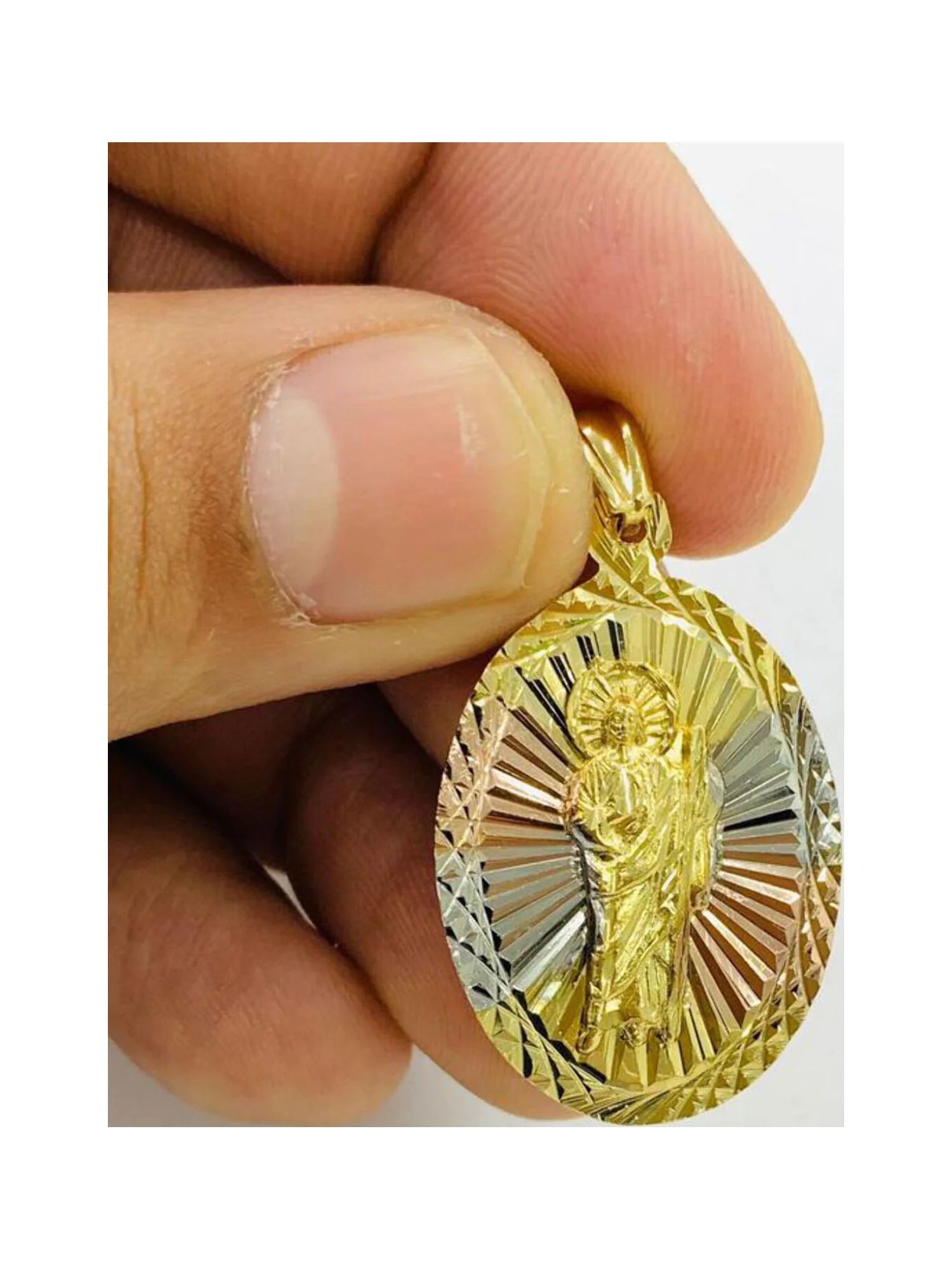 20" Gold Filled Saint Jude Pendant Necklace Z180