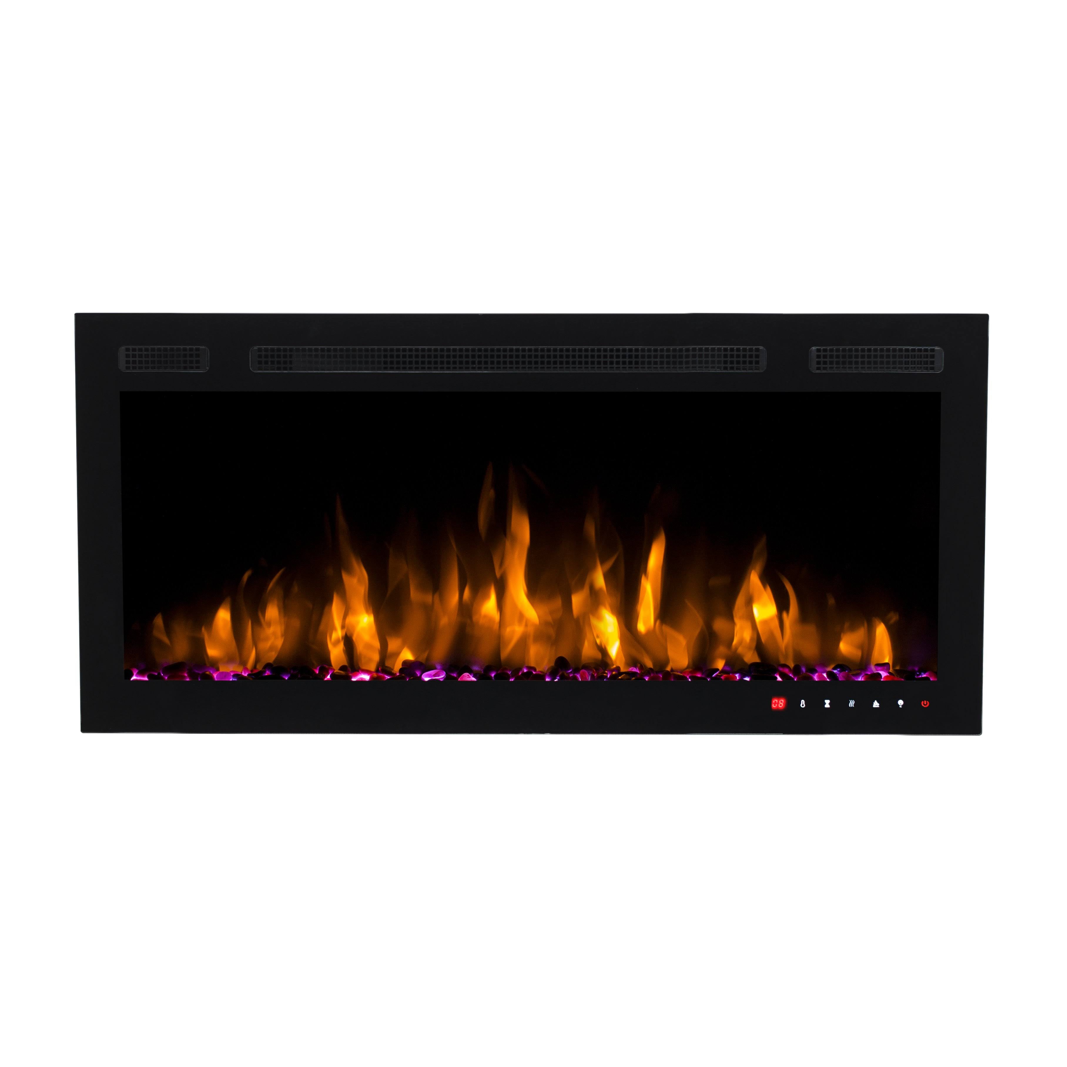 36 inch Wall Mount and Recessed Electric Fireplace J974792