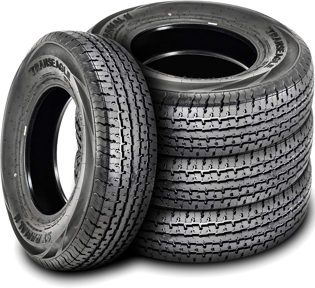 Set of 4 Trailer Radial Tires ST205/75R15 Load Range D 8-Ply BSW A5633