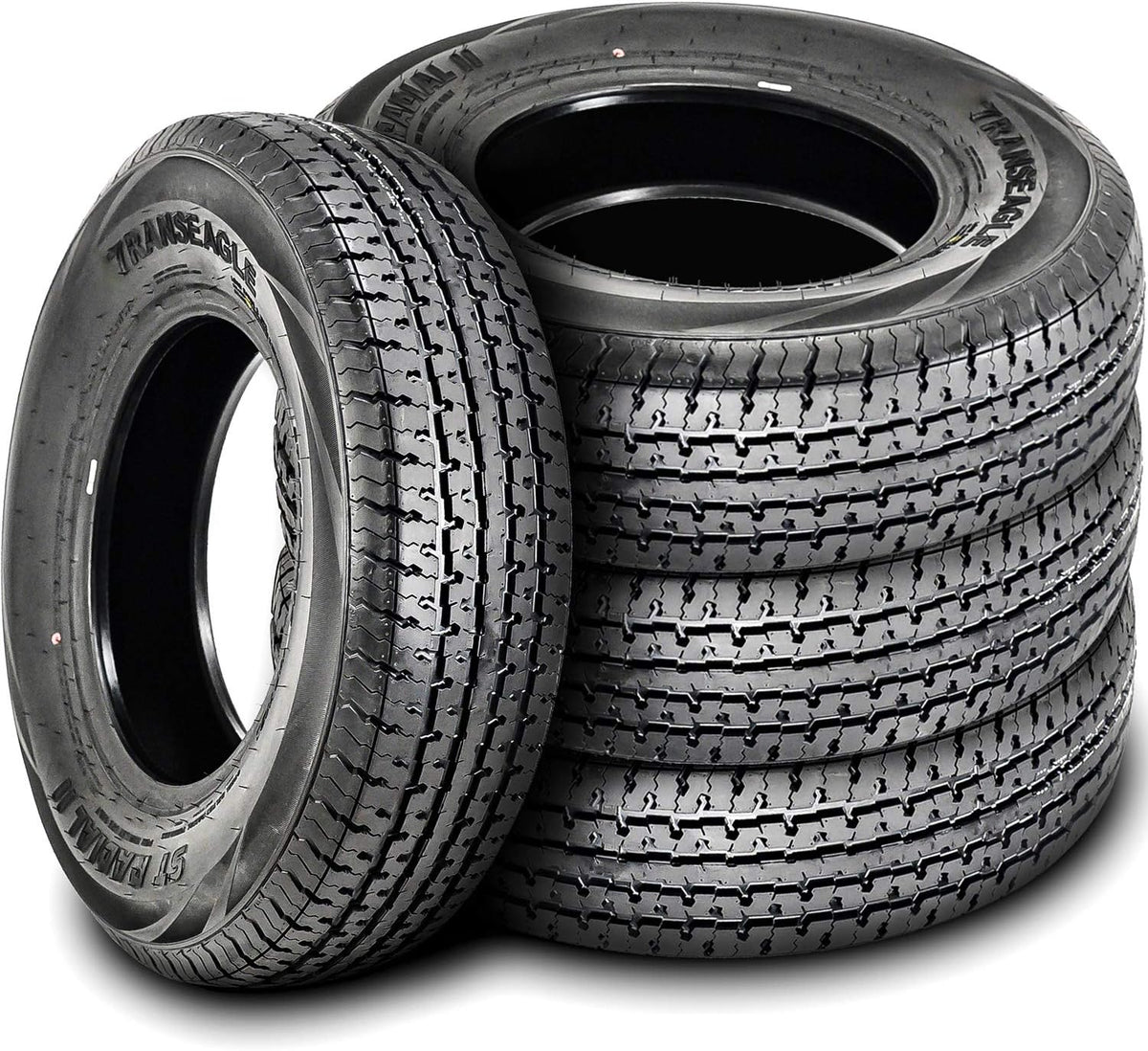 Set of 4 Trailer Radial Tires ST205/75R15 Load Range D 8-Ply BSW A5633