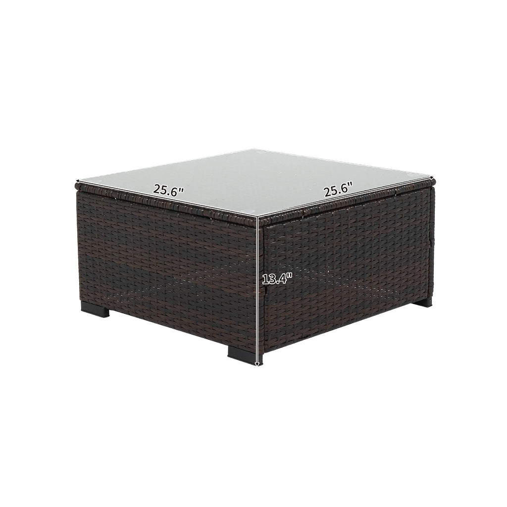 7PCS Rattan Patio Furniture T356981