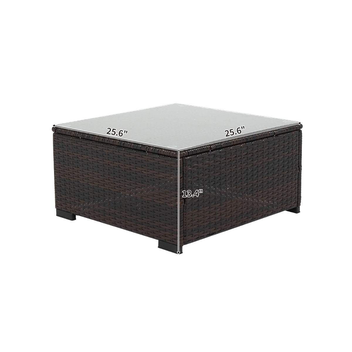 7PCS Rattan Patio Furniture T356981