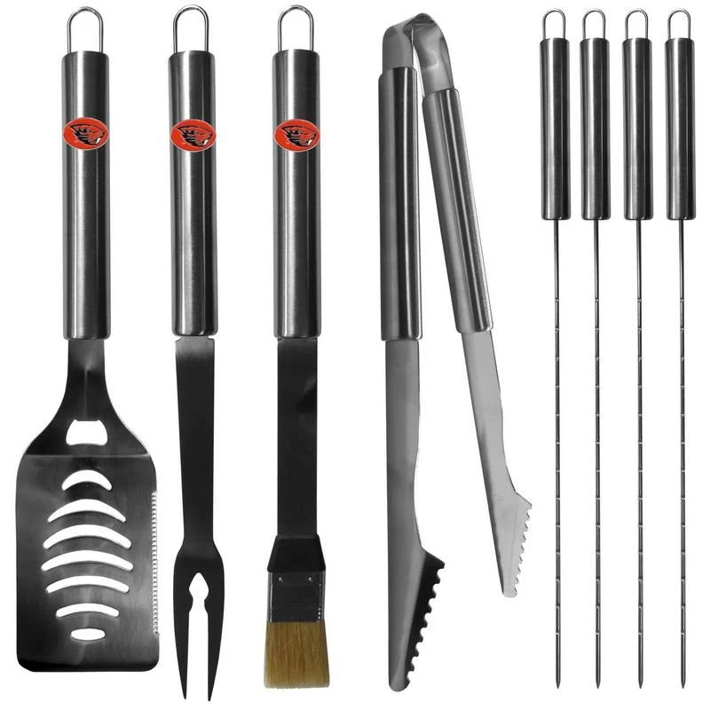 8 PC Stainless Steel BBQ Set with Metal Case M621