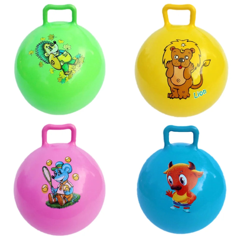 4pcs Inflatable Exercise Ball Jumping Ball Fitness Balance Toy U374