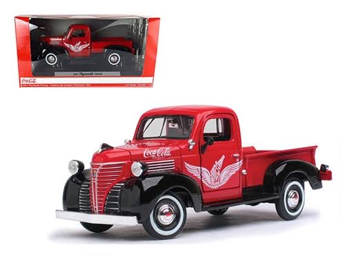 Red Coca Cola Plymouth Pickup Truck (1:24) Q332