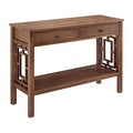 Brown 2-Drawer Console Table N7184