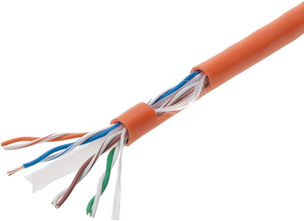 Orange CAT6 1000ft UTP Solid Ethernet Cable 23AWG G140