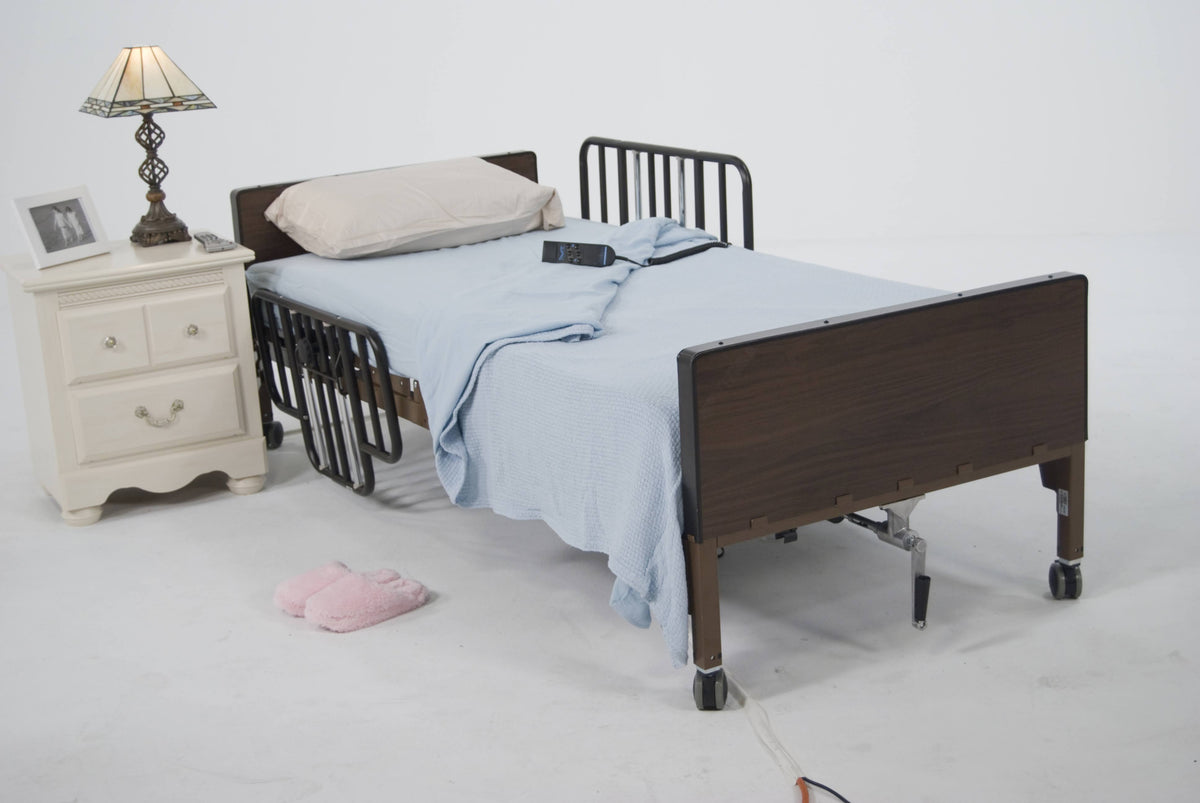 Full Electric Bed with Half Rails D6650