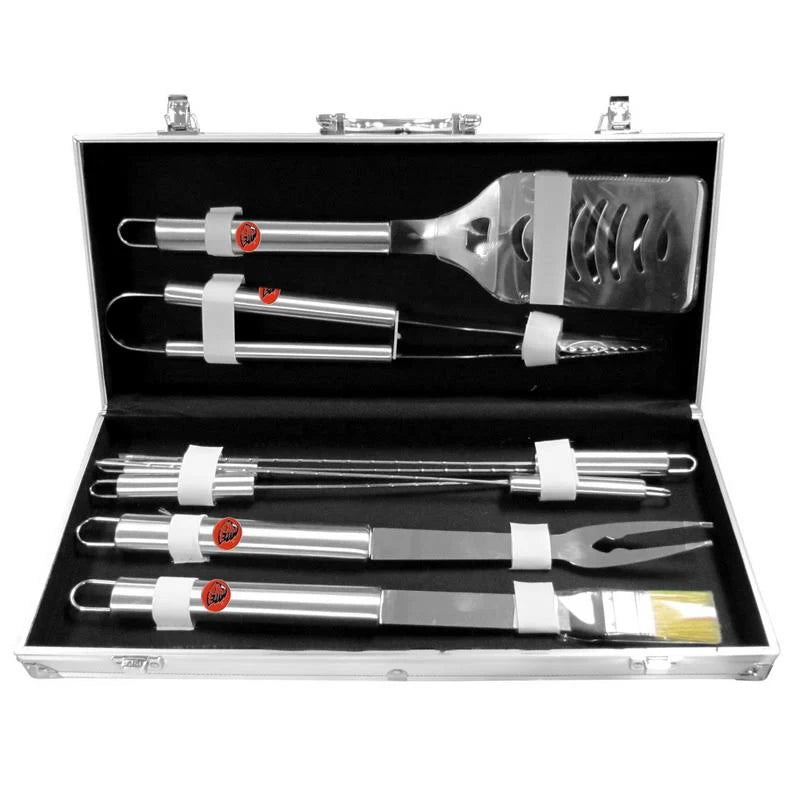 8 PC Stainless Steel BBQ Set with Metal Case M621