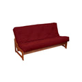 Suede Red Twin Futon Mattress N483783