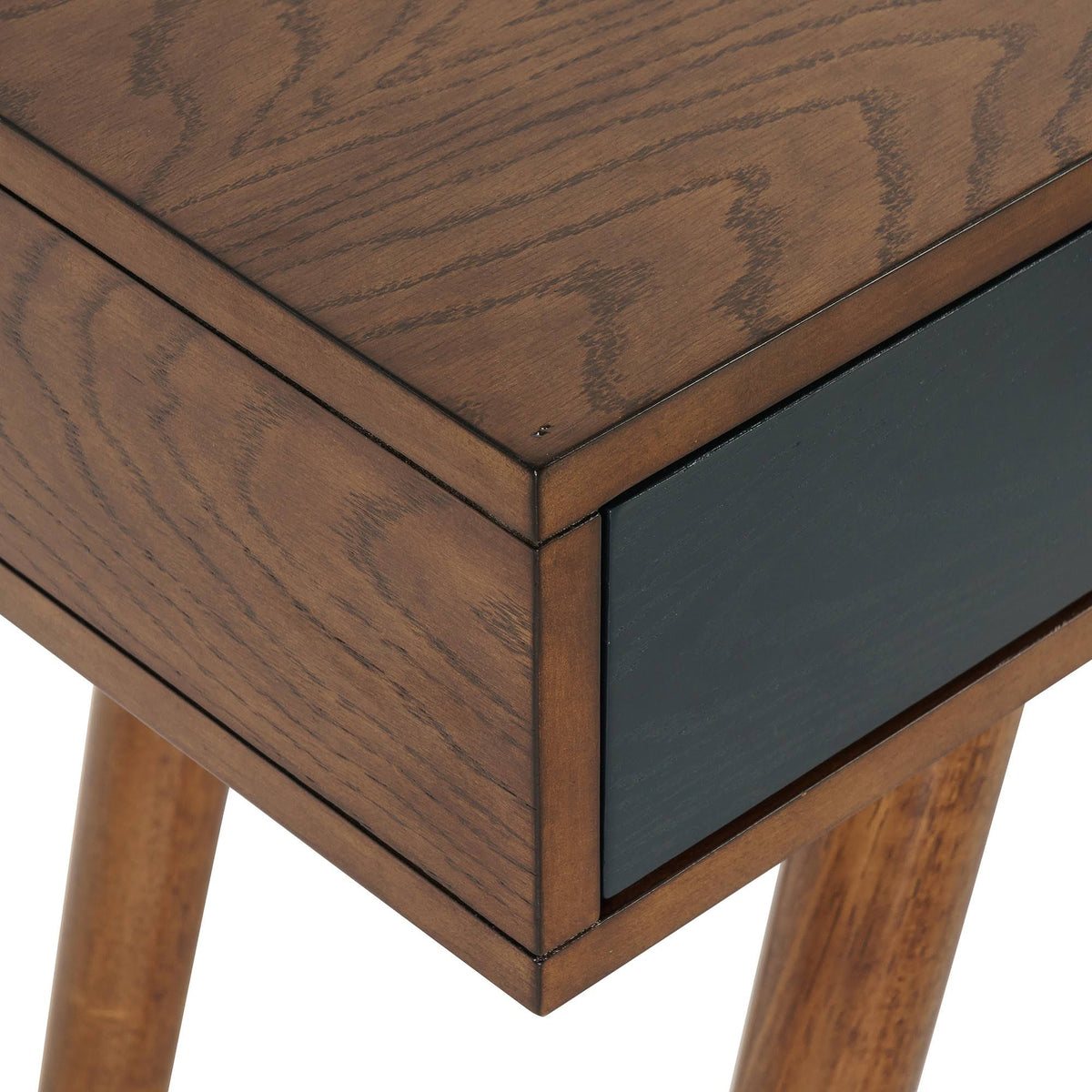 Blue/Pecan 3 Drawer Writing Desk N721652