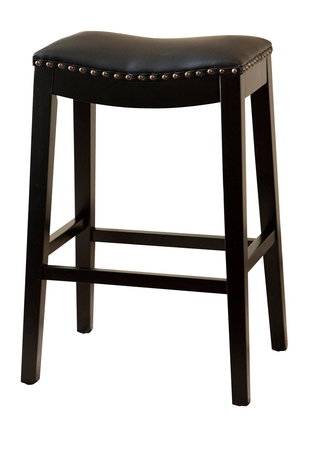 Black Bonded Leather Bar Stool J774219