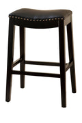 Black Bonded Leather Bar Stool J774219