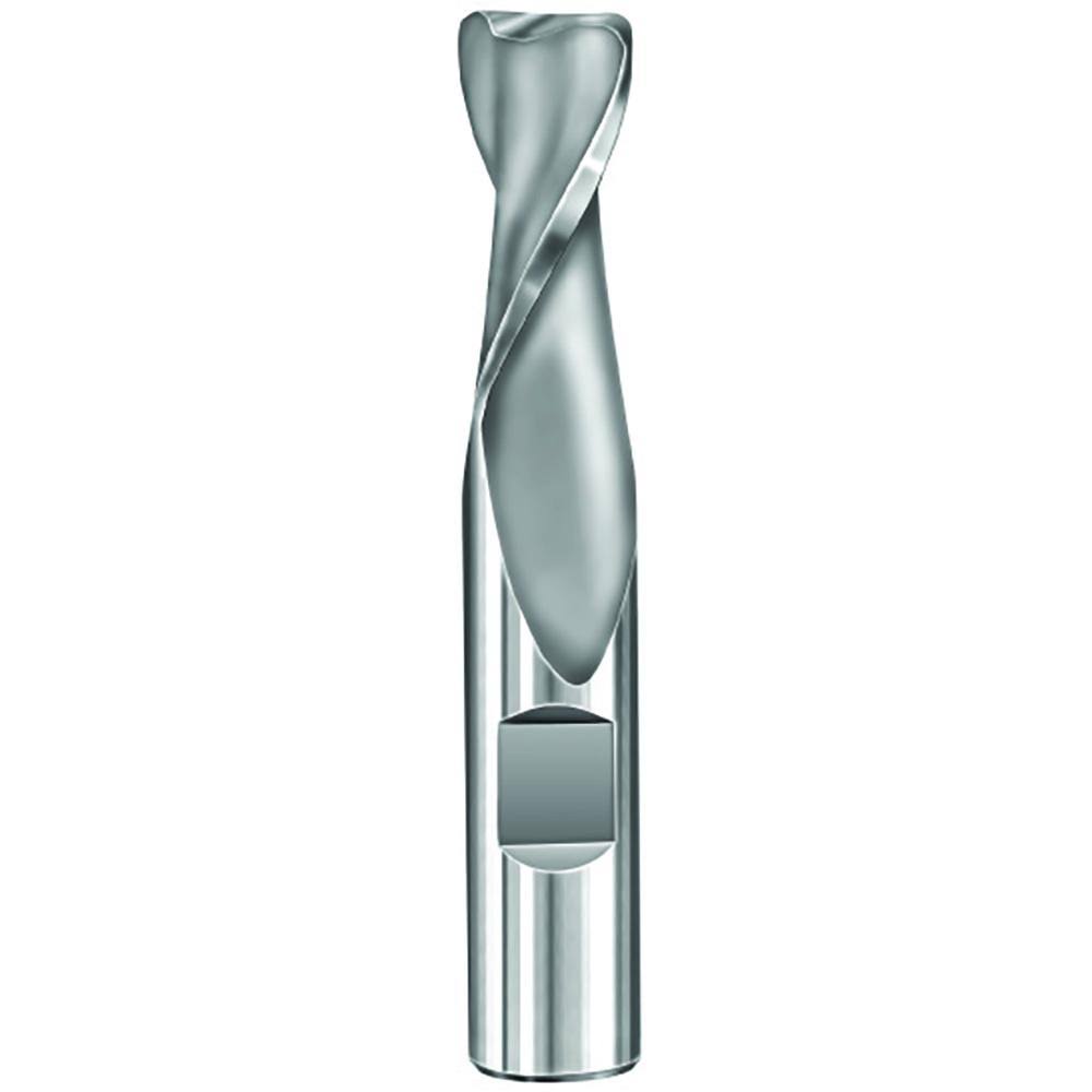 3CR 2 Flute Corner Radius End Mill, Titanium Carbonitride Coating, 1x22 Cutting Diameter, 1-1/2x22 Cut W494