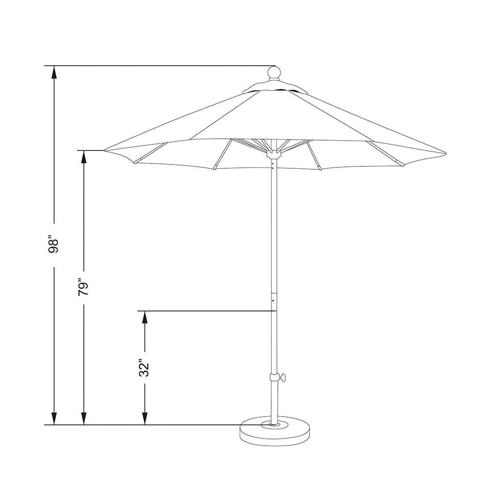 Bronze Taupe Market Umbrella S75338