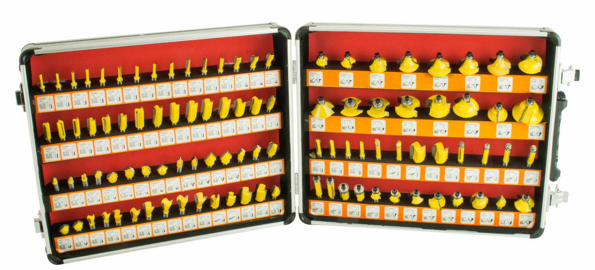 100 Piece Tungsten Carbide Router Bit Set W546566