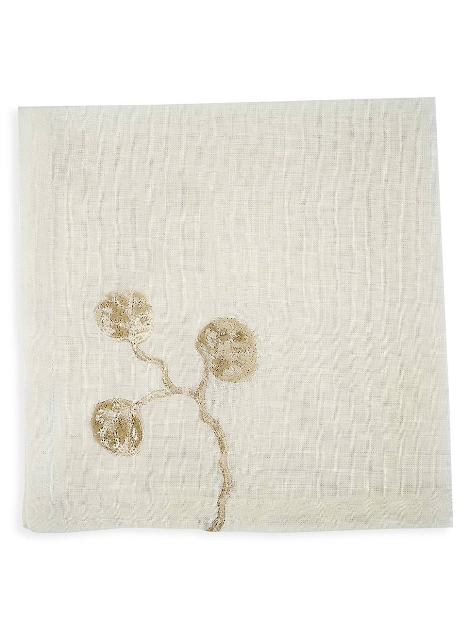 Botanical Leaf Dinner Napkin Set of 4 G180