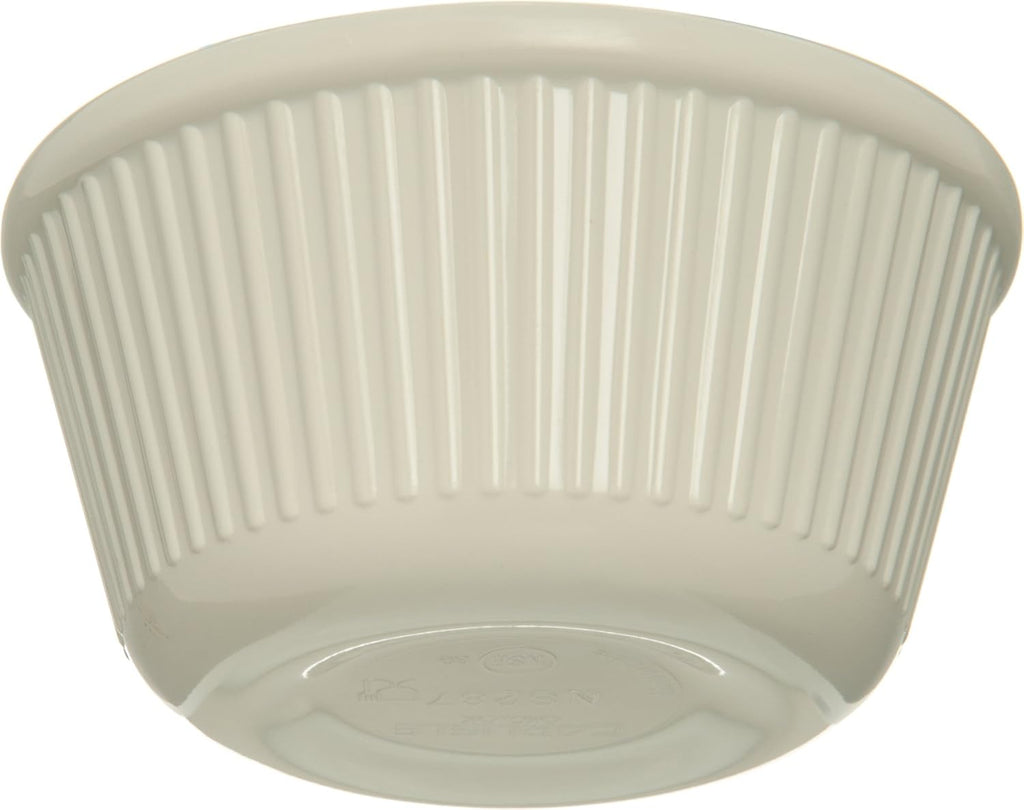 Melamine Fluted Ramekin Set, 4 oz Capacity, Bone (Case of 12) O410391