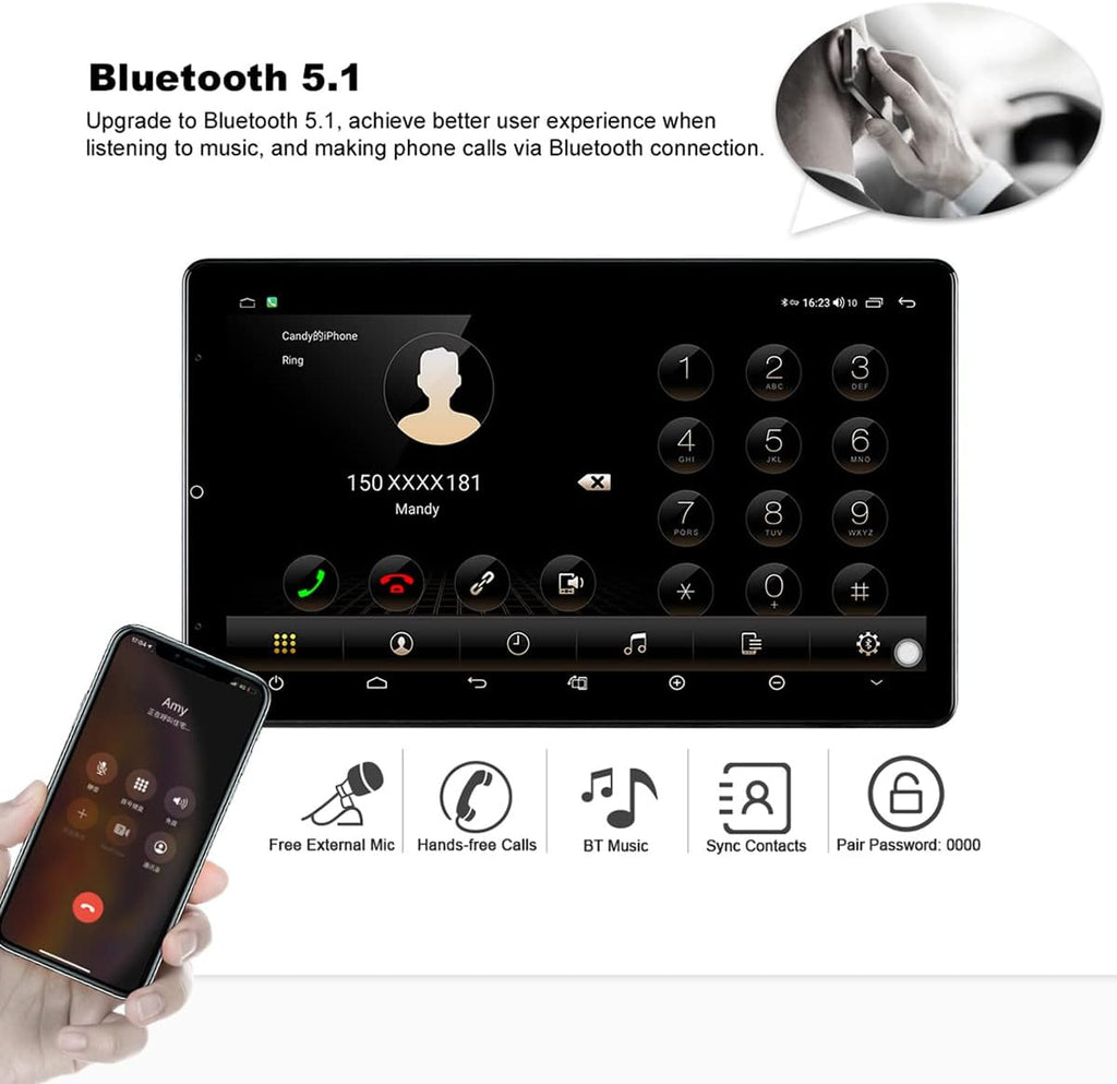 13.3 Inch Double Din Universal Car Stereo Head Unit P5084