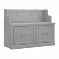 Entryway Bench with Doors in Cape Cod Gray D39017