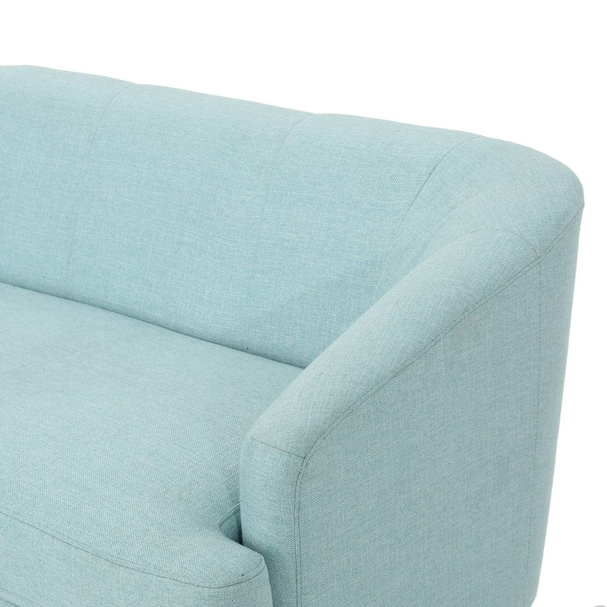 Dark Grey Fabric Loveseat Y73744