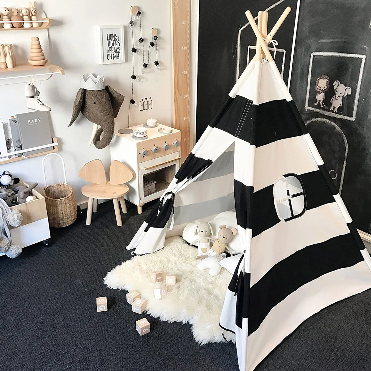 Canvas Kids Teepee Play Tent K242