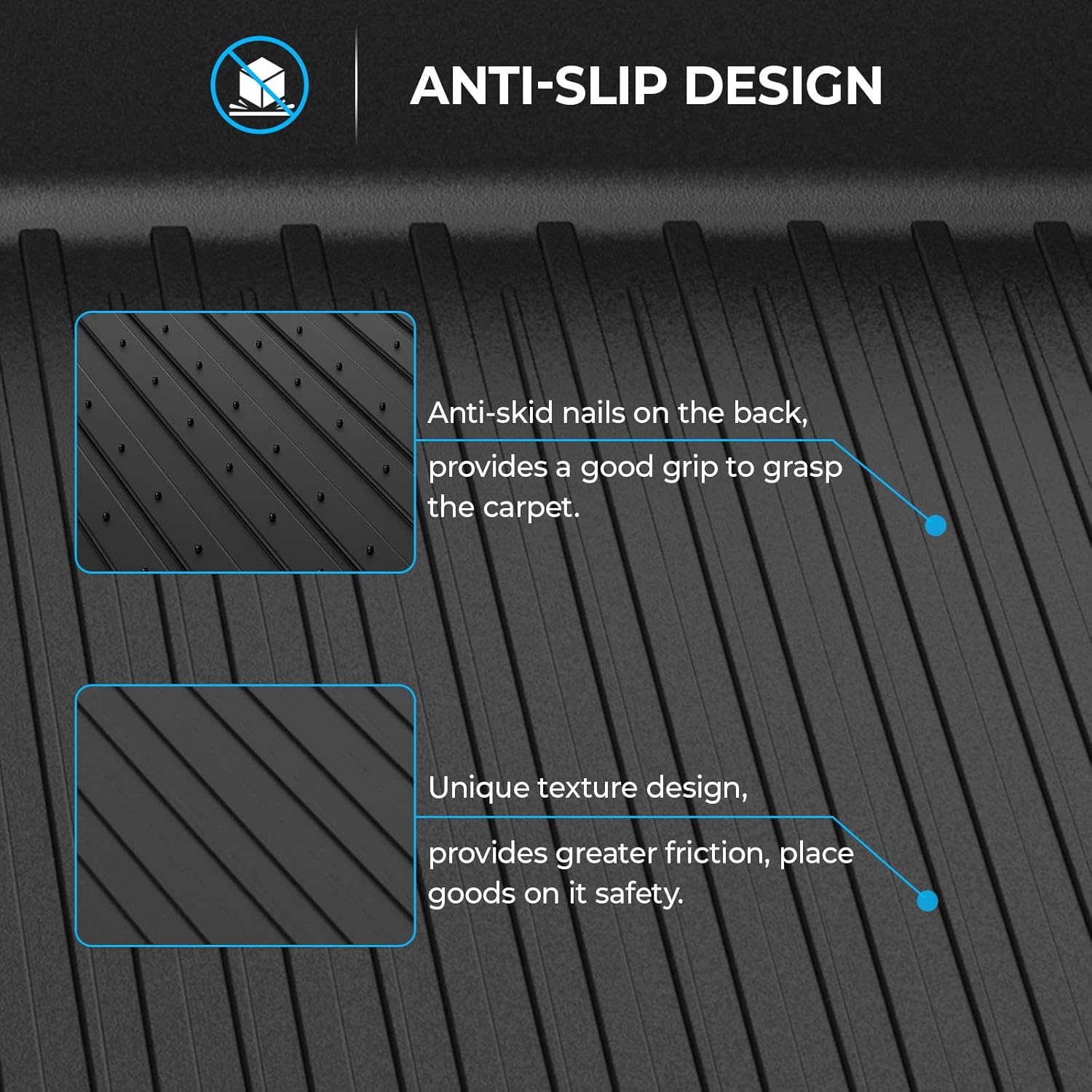 Black Heavy Duty Cargo Liner Trunk Mat G81687