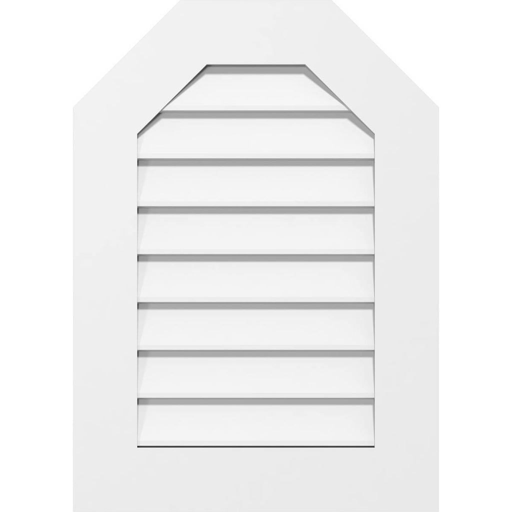 Octagonal Top Surface Mount PVC Gable Vent I719890