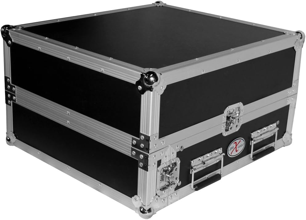 2 Space 10U Slant DJ Mixer Combo Rack with Sliding Laptop Shelf M39042