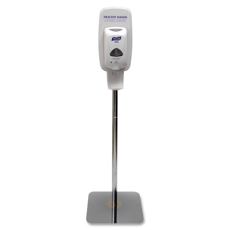 Polished Chrome Hand Sanitizer Dispenser Stand V485