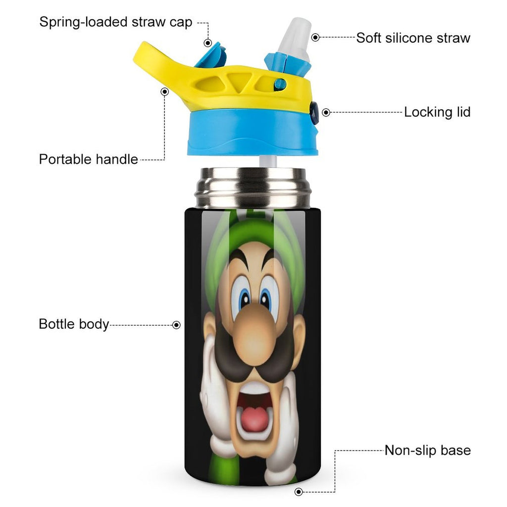 Insulated Stainless Steel Water Bottle with Straw Y85607
